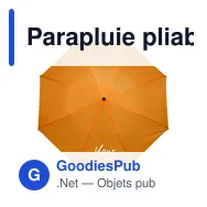 Parapluie pliable en polyester Mimi - Miniature 12