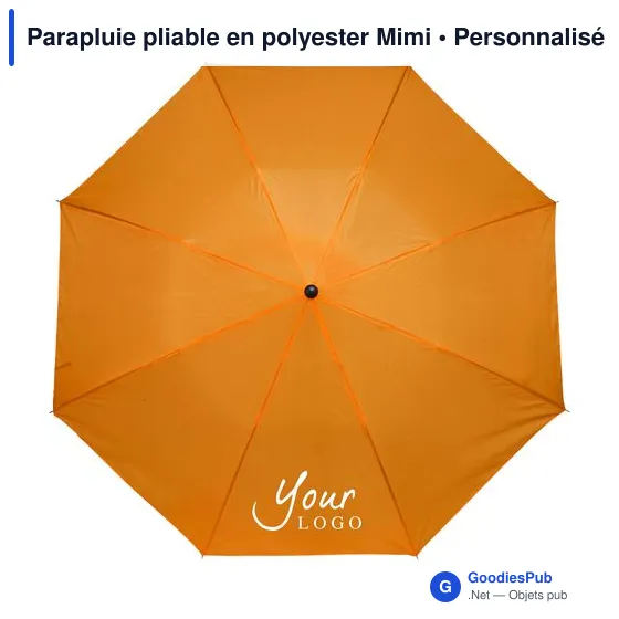 Parapluie pliable en polyester Mimi - Image 12