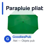 Parapluie pliable en polyester Mimi - Miniature 9