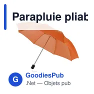 Parapluie pliable en polyester Mimi - Miniature 10