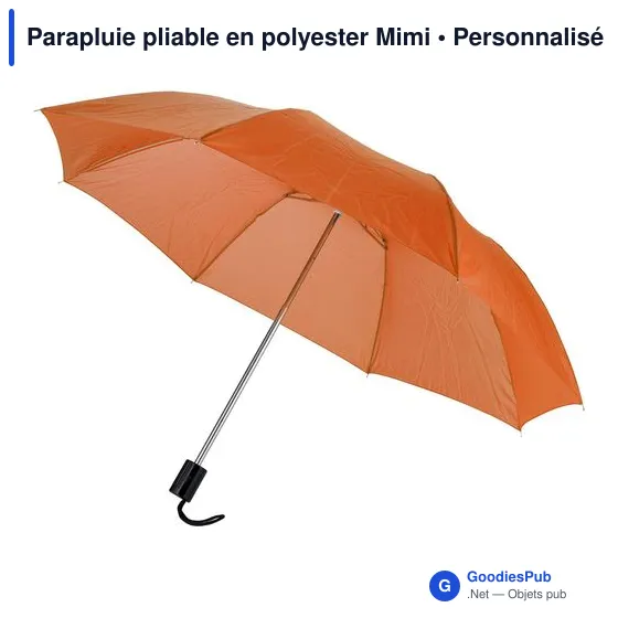 Parapluie pliable en polyester Mimi - Image 10