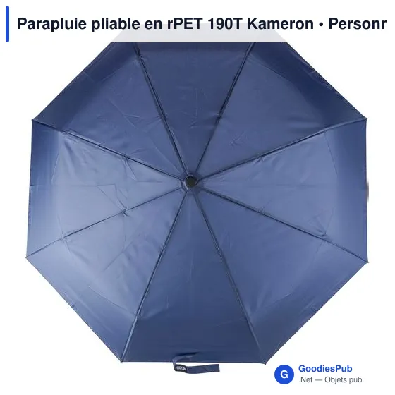 Parapluie pliable en rPET 190T Kameron - Image 1