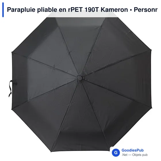 Parapluie pliable en rPET 190T Kameron - Image 11
