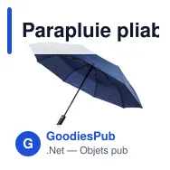 Parapluie pliable en rPET 190T Kameron - Miniature 12