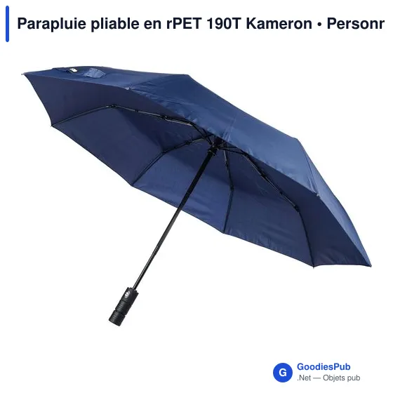 Parapluie pliable en rPET 190T Kameron - Image 12