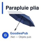 Parapluie pliable en rPET 190T Kameron - Miniature 3