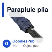 Parapluie pliable en rPET 190T Kameron - Miniature 5