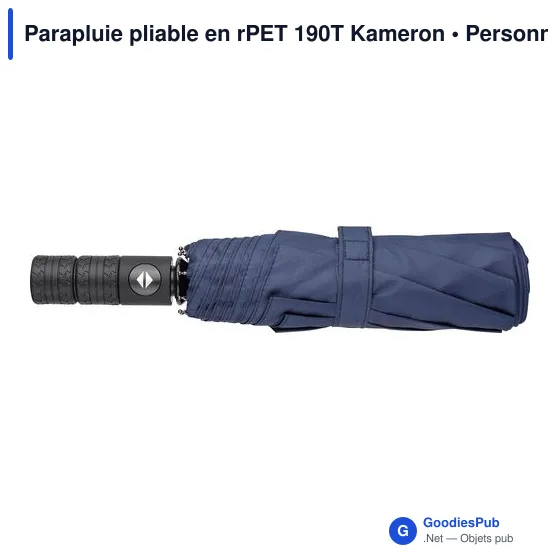 Parapluie pliable en rPET 190T Kameron - Image 6
