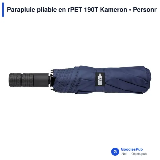 Parapluie pliable en rPET 190T Kameron - Image 7