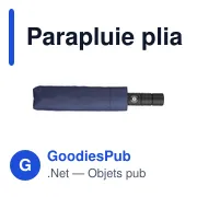 Parapluie pliable en rPET 190T Kameron - Miniature 8