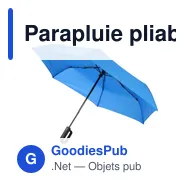Parapluie pliable personnalisable en rPET avec logo - Cynthia - Miniature 10
