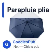 Parapluie pliable en rPET Teodora - Miniature 1