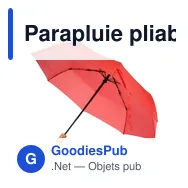 Parapluie pliable en rPET Teodora - Miniature 12