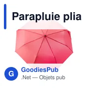 Parapluie pliable en rPET Teodora - Miniature 5