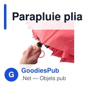 Parapluie pliable en rPET Teodora - Miniature 7