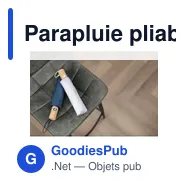 Parapluie pliable en rPET Teodora - Miniature 10