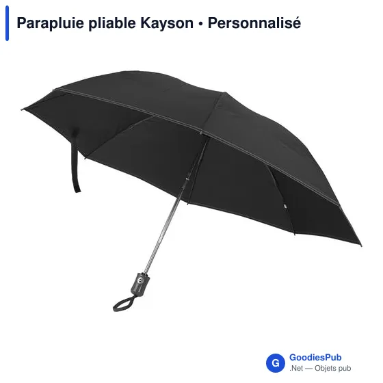 Parapluie pliable personnalisable Kayson avec logo - Image 2