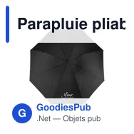Parapluie pliable personnalisable Kayson avec logo - Miniature 11