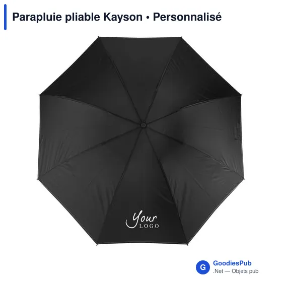 Parapluie pliable personnalisable Kayson avec logo - Image 5