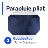 Parapluie pliable personnalisable Kayson avec logo - Miniature 6