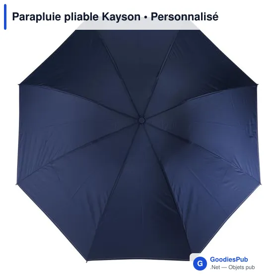 Parapluie pliable personnalisable Kayson avec logo - Image 6