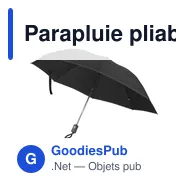 Parapluie pliable personnalisable Kayson avec logo - Miniature 7