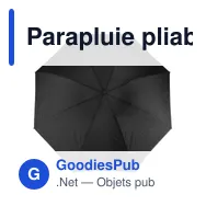 Parapluie pliable personnalisable Kayson avec logo - Miniature 8