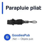 Parapluie pliable personnalisable Kayson avec logo - Miniature 9