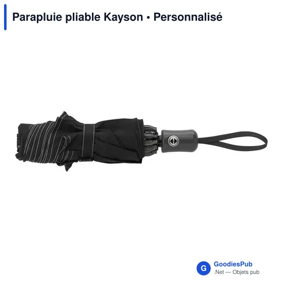 Parapluie pliable personnalisable Kayson avec logo - Image 9