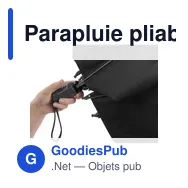 Parapluie pliable personnalisable Kayson avec logo - Miniature 10