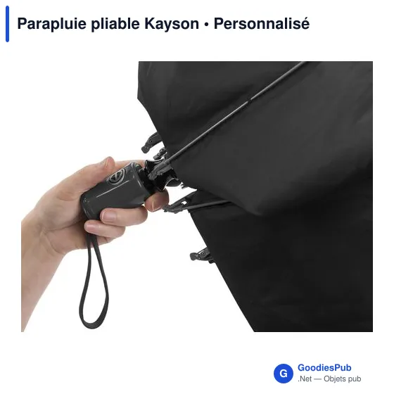 Parapluie pliable personnalisable Kayson avec logo - Image 10