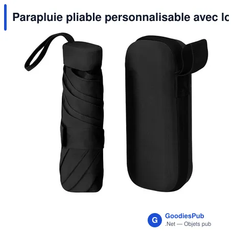 Parapluie pliable personnalisable avec logo - Modèle Ottis