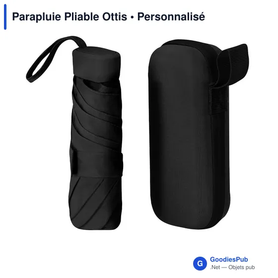 Parapluie pliable personnalisable avec logo - Modèle Ottis - Image 1