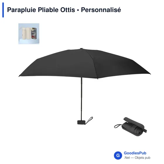 Parapluie pliable personnalisable avec logo - Modèle Ottis - Image 2