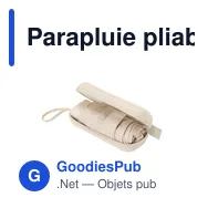 Parapluie pliable personnalisable avec logo - Modèle Ottis - Miniature 11