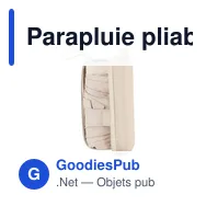 Parapluie pliable personnalisable avec logo - Modèle Ottis - Miniature 5