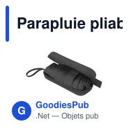 Parapluie pliable personnalisable avec logo - Modèle Ottis - Miniature 7