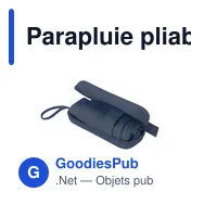 Parapluie pliable personnalisable avec logo - Modèle Ottis - Miniature 8