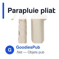 Parapluie pliable personnalisable avec logo - Modèle Ottis - Miniature 9