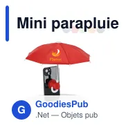 Mini parapluie pour smartphone personnalisable à ventouse avec logo - Smartphone - Miniature 1