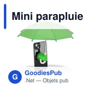 Mini parapluie pour smartphone personnalisable à ventouse avec logo - Smartphone - Miniature 3