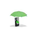 Variante Vert - Mini parapluie pour smartphone personnalisable à ventouse avec logo - Smartphone