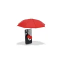 Variante Rouge - Mini parapluie pour smartphone personnalisable à ventouse avec logo - Smartphone