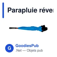 Parapluie réversible Constance - Miniature 1