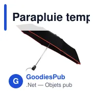 Parapluie tempête pliable personnalisable avec logo - Ben - Miniature 11
