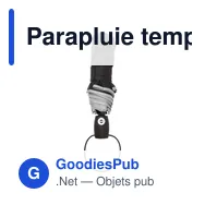 Parapluie tempête pliable personnalisable avec logo - Ben - Miniature 12