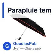 Parapluie tempête pliable personnalisable avec logo - Ben - Miniature 3