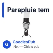 Parapluie tempête pliable personnalisable avec logo - Ben - Miniature 5