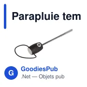 Parapluie tempête pliable personnalisable avec logo - Ben - Miniature 7