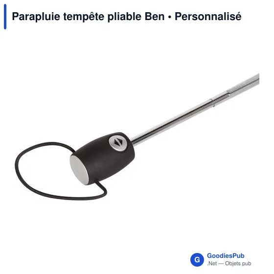 Parapluie tempête pliable personnalisable avec logo - Ben - Image 7